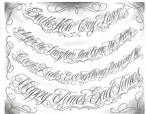 Pictures Of Tattoo Design Chicano Sleeves Tattoo Lettering Fonts