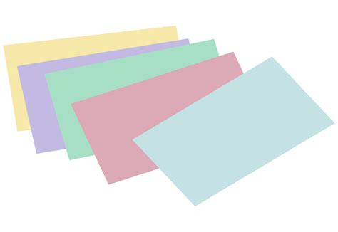 Colorful Index Cards Clipart Best