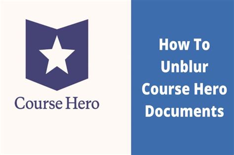 How To Unblur Course Hero Answers In 2024