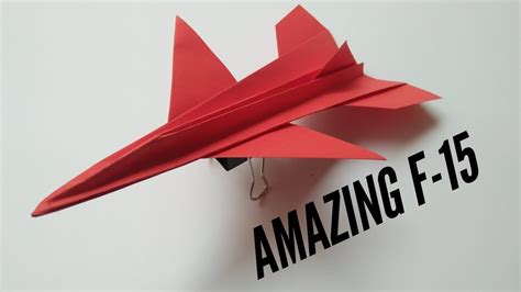 Amazing F 15 Paper Airplane Designs For Distance And Speed And