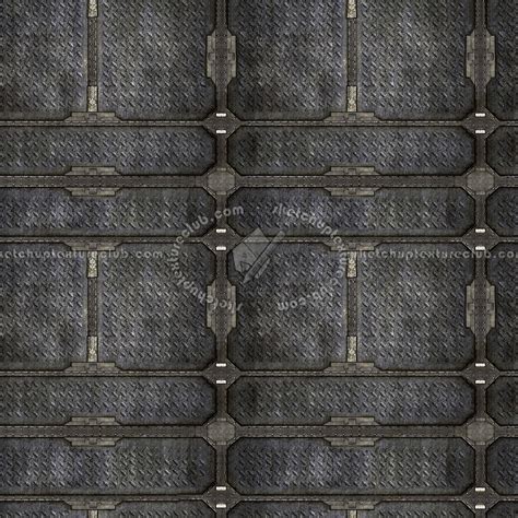 Industrial Iron Metal Plate Texture Seamless 10796
