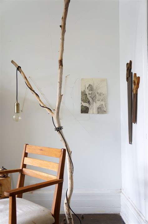 This diy tree branch lamp is a unique project that could easily be scaled to your liking (a desk lamp, perhaps?)! One of a Kind Style: A DIY Tree Branch Floor Lamp ...
