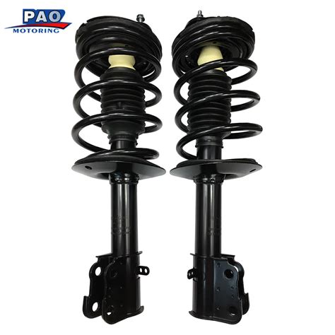 2pc New Front Shock Absorber Complete Strut Coil Spring Coilover