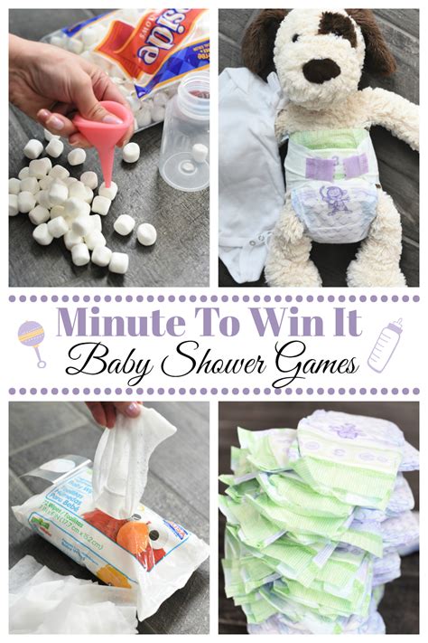 Baby shower games would be the best idea. Fun Minute to Win It Baby Shower Games - Fun-Squared