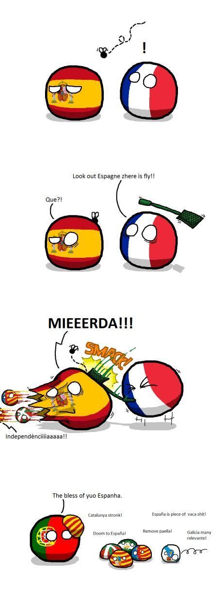 At memesmonkey.com find thousands of memes categorized into thousands of categories. Countryball Spain can't keep it in: | History memes, Funny ...