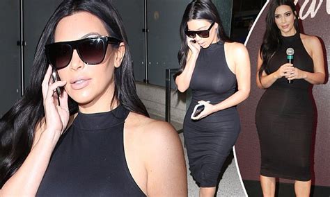 Kim Kardashian Wears Same Black Dress Two Days In A Row Daily Mail Online