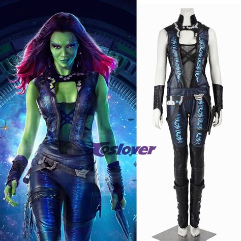 Guardians Of The Galaxy Gamora Sexy Anime Dress Cosplay Clothing