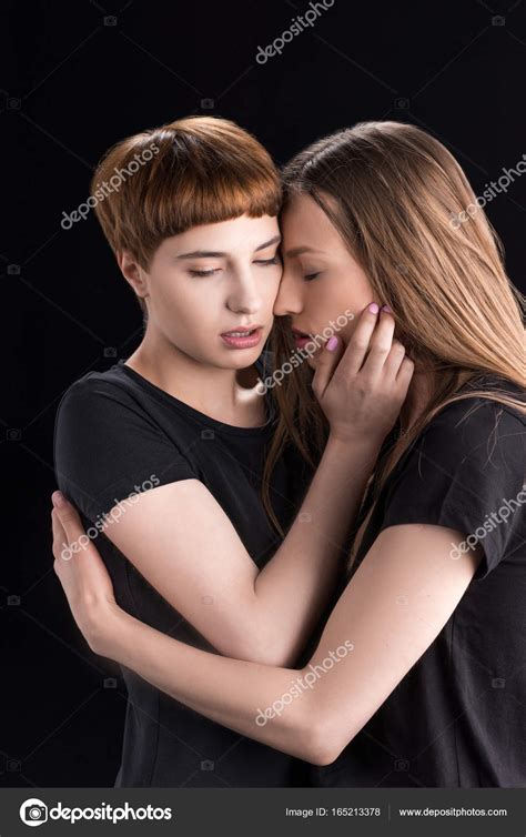 Lesbian Couple Touching Heads Free Stock Photo DimaBaranow 165213378