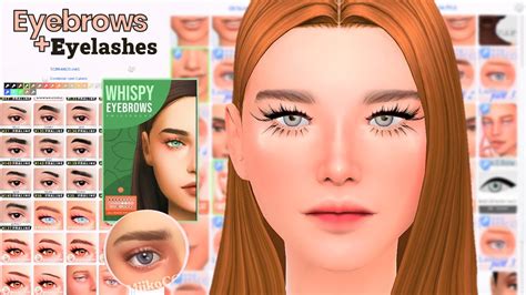 Cc´s Eyebrowseyelashes 👁️💖 Mf 240 Itens The Sims 4 Custom