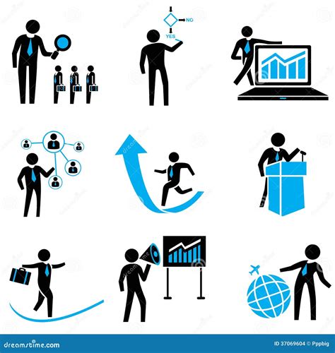 Business People Icons Stock Illustration Illustration Of Organization
