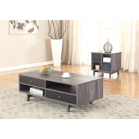 Shop Mid Century Modern Grey Coffee Table Free Shipping Today