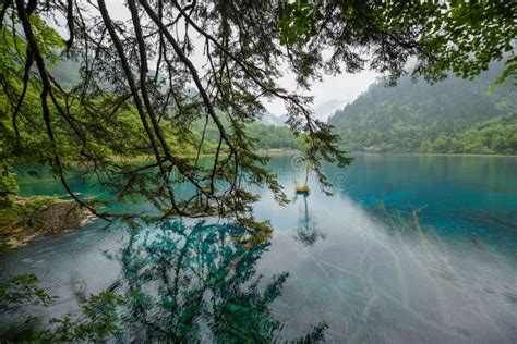 Colorful Lake Of Jiuzhai Valley National Park Stock Image Image Of