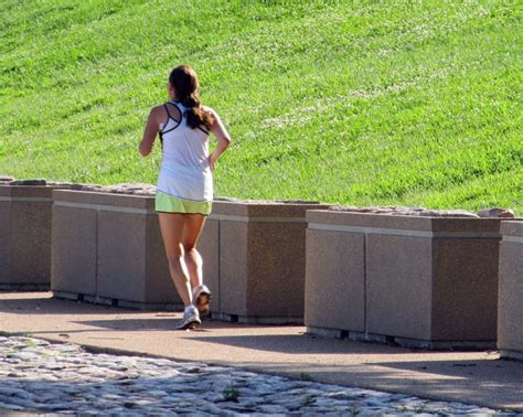 Female Jogger Running In The Park High Quality Free Stock Images