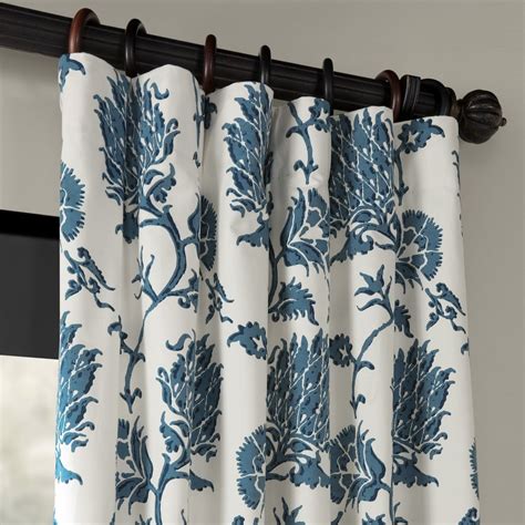 Shop Exclusive Fabrics Duchess Printed Cotton Twill Curtain Free