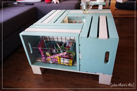 This Crate Coffee Table Diy Tutorial Crate Coffee Table Crate