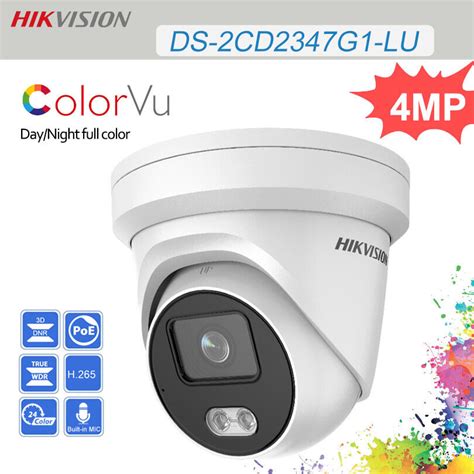 Hikvision 4mp Colorvu Full Color Built In Mic Fixed Ip Camera Ds
