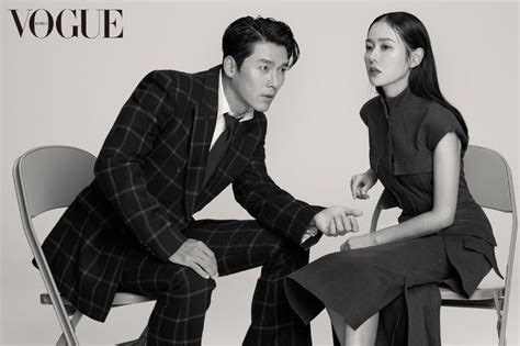 Hyun Bin And Son Ye Jin For August Vogue Couch Kimchi Hyun Bin