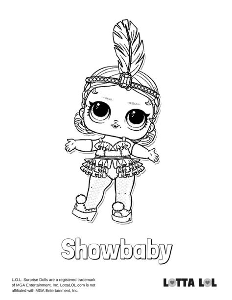 Showbaby Coloring Page Lotta Lol Unicorn Coloring Pages Disney