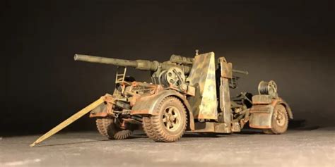Tamiya Model Wwii German Anti Tank 88mm Gun Flak 3637 Transport