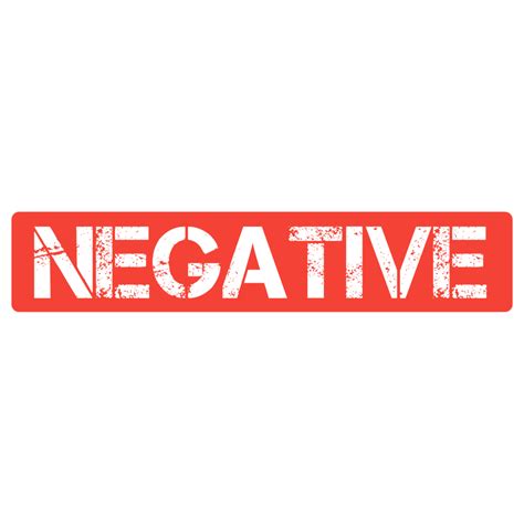 Negative Button Text 10989116 Png