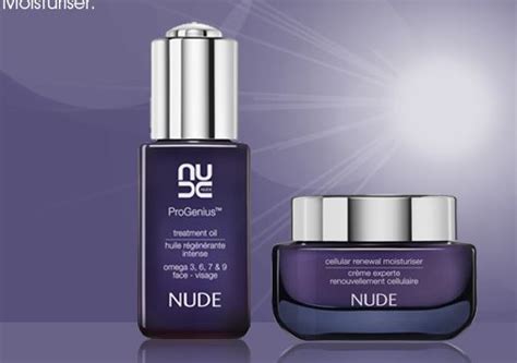 2 Free NUDE Skincare Samples Treatment Oil And Renewal Moisturizer