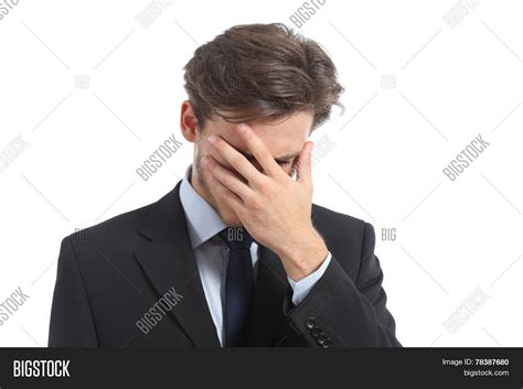Worried Ashamed Man Image And Photo Free Trial Bigstock