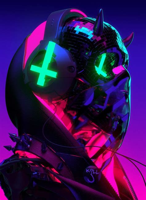 Auʇıɔɥɹısʇ On Behance Cyberpunk Character Cyberpunk Aesthetic Neon Noir