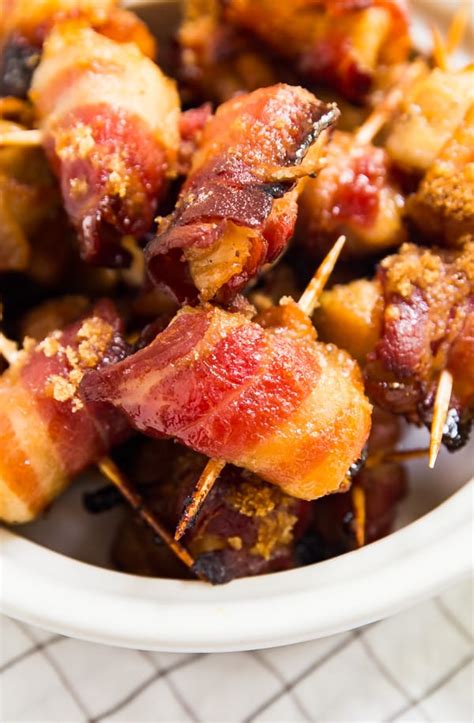 Brown Sugar Bacon Wrapped Chicken Bites And Easy Game Day Appetizer