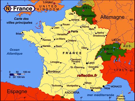 Carte De France Avec Les Frontieres My Blog