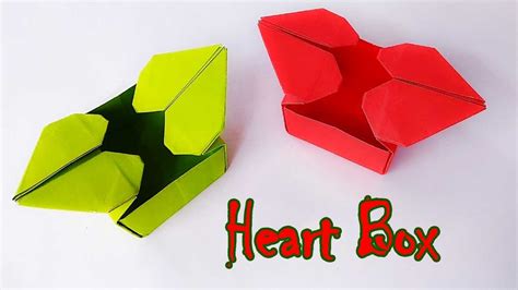 How To Make Love Box Valentines T Box Origami Heart Box For
