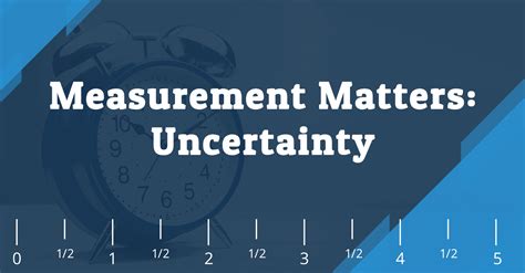Measurement Matters What Is Measurement Uncertainty