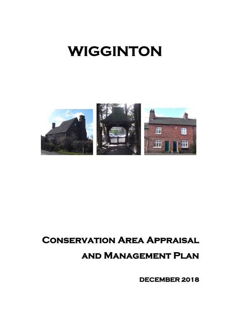 Wigginton Conservation Area Appraisal And Management Plan Docslib