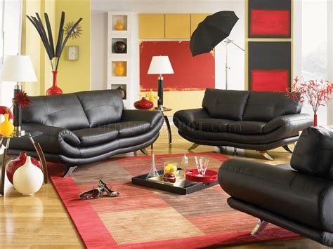 Contemporary Living Room U334 Black