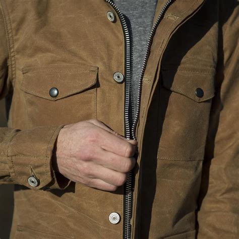 Field Jacket Waxed Brown Gustin Jackets Field Jackets