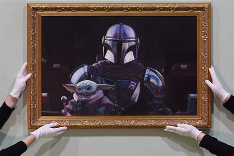 Baby Yoda Gets Official Portrait At National Portrait Gallery