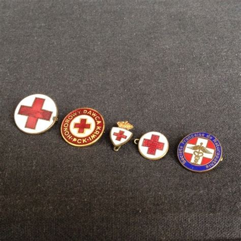 Red Cross Vintage Pins Instant Collection By Mademoisellechipotte