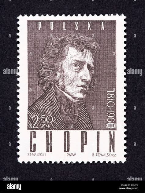 Postage Stamp Of Poland Depicting Frederic Chopin On The