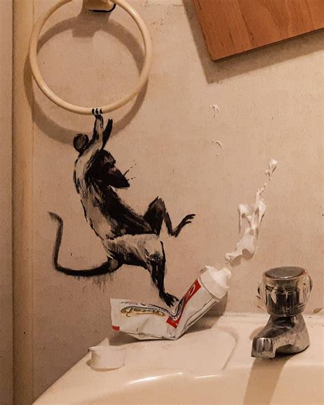 Residents in the suffolk town of lowestoft have discovered that a new banksy artwork has already been defaced. Banksy Bathroom Artworks During Coronavirus Lockdown ...