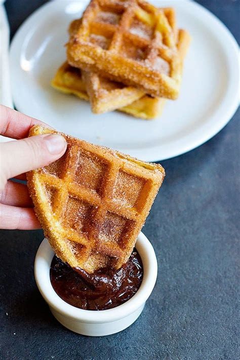 Churro Waffles • Unicorns In The Kitchen