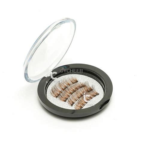 Icycheer 4pcs Magnet False Eyelashes Handmade Lashes Makeup Triple