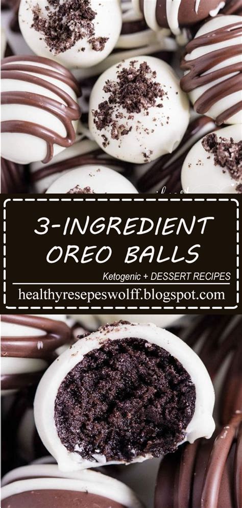 3 Ingredient Oreo Balls Healthy Resepes Wolff