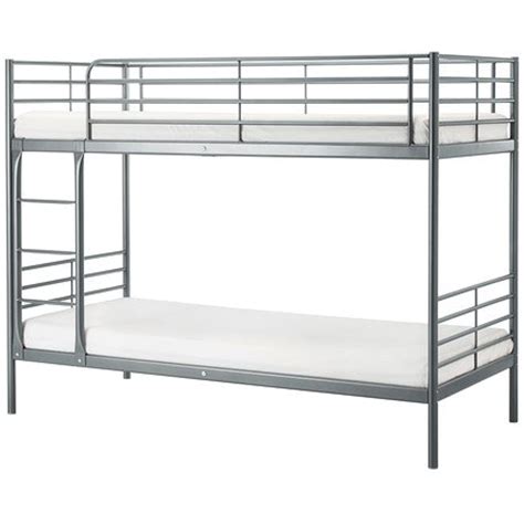 Ikea Twin Size Bunk Bed Frame Silver Color 102101423291616