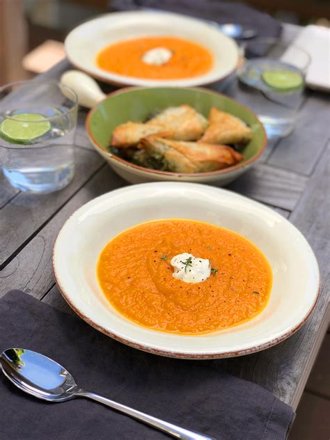 Simplest Puréed Carrot Soup Kirstys Table