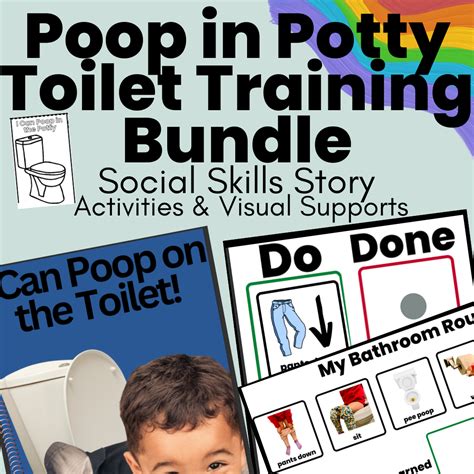 Poop In Potty Toilet Training Bundle Preschool Autism Aba Made By