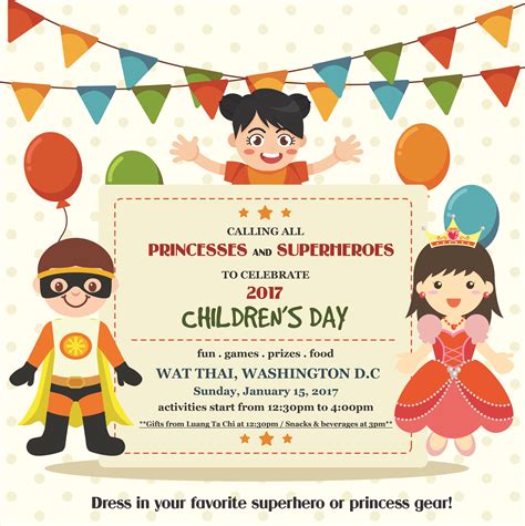 Everything about the children's day is pretty special. » 2017 Children's Day, Sunday, January 15, 2017 Wat Thai ...