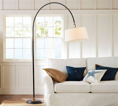Over couch floor lamp plurdesign. Winslow Arc Sectional Floor Lamp | Pottery Barn Great for family room, in corner behind the ...