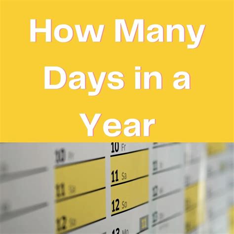 How Many Days In A Year