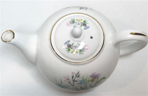 Aynsley Teapot Wild Tudor Pattern Floral Teapot English Teapots