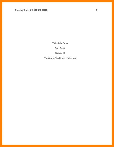 How To Do A Cover Page Apa Format