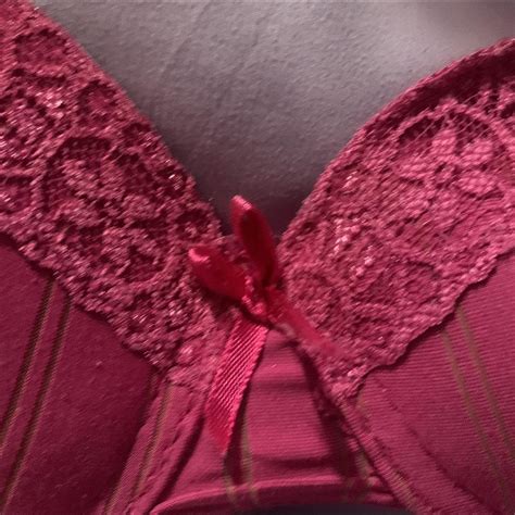 2000s hot pink y2k mcbling lace bra this is a hot depop